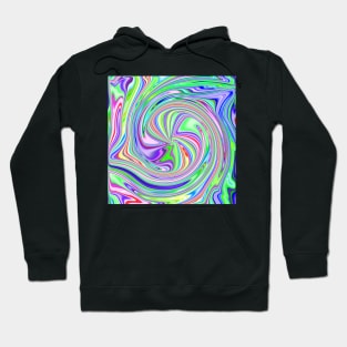 Colorful Round Candy Stripe Vortex Abstract Hoodie